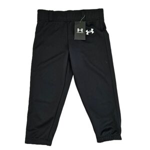 Under Armour Kids Black Athletic Softball Pants Youth Small NWT